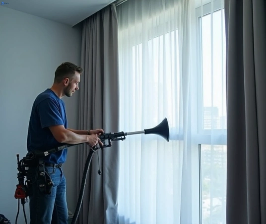 Professional drapes cleaning process tools Fresho Curtain Cleaning welsby